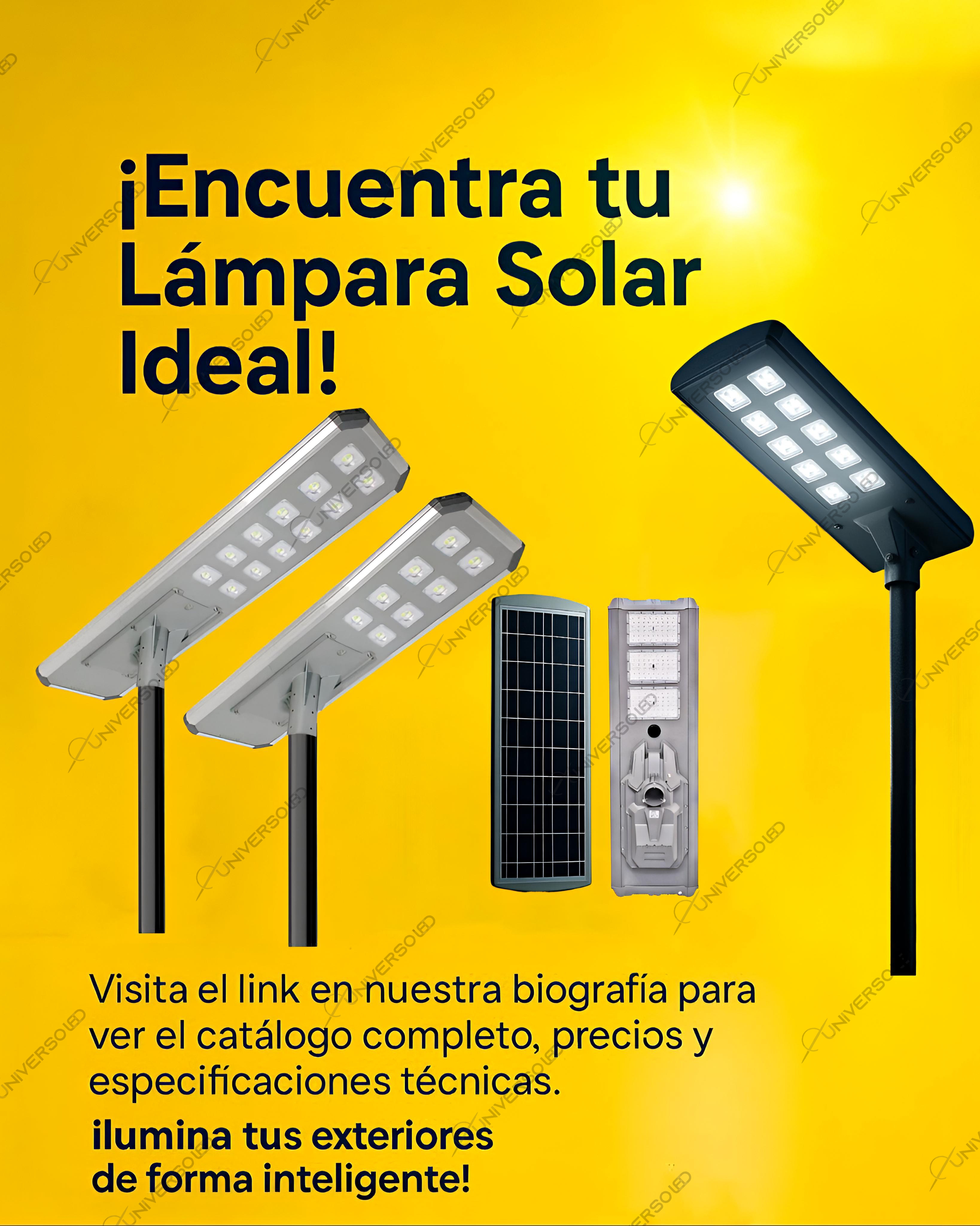 Lampara solar industrial