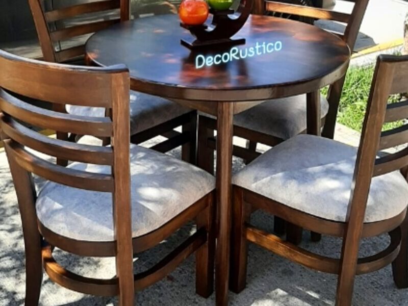 comedor redondo 4 sillas