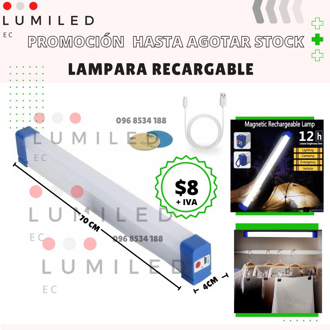 PROMOCIÓN HASTA AGOTAR STOCK   LÁMPARA RECARGABLE