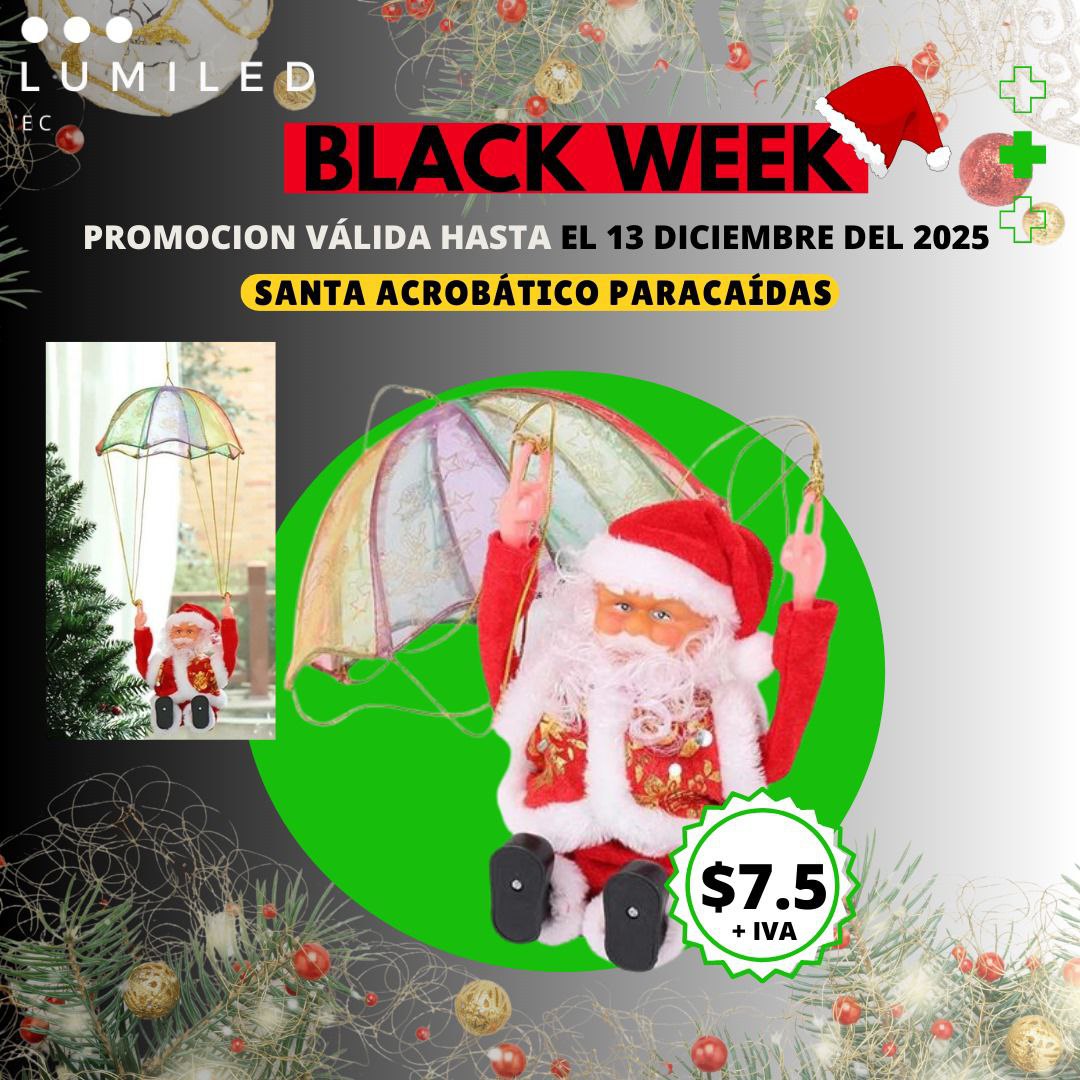 BLACK WEEK   SANTA ACROBÁTICO PARACAIDAS