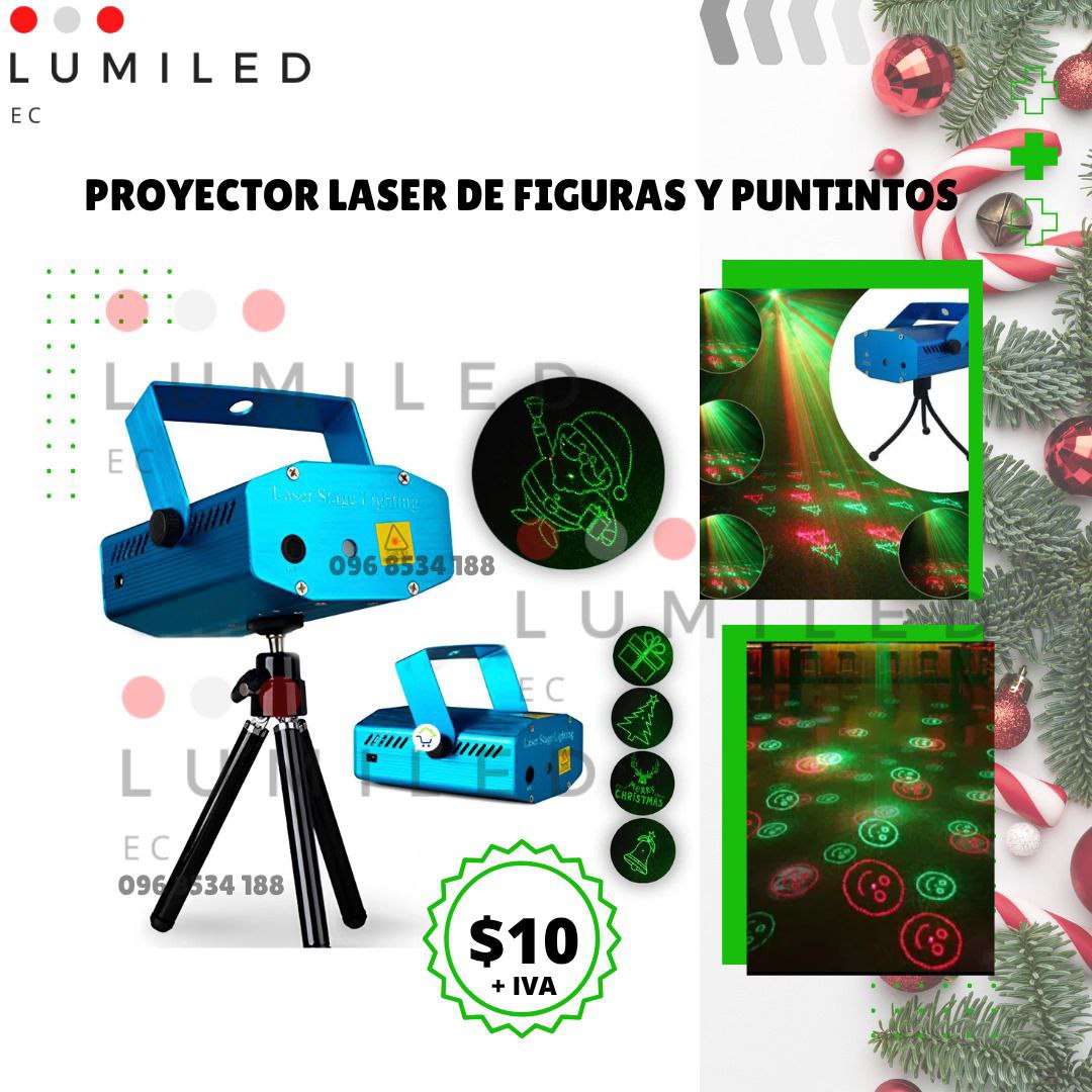 PROYECTOR LASER DE FIGURAS Y PUNTITOS