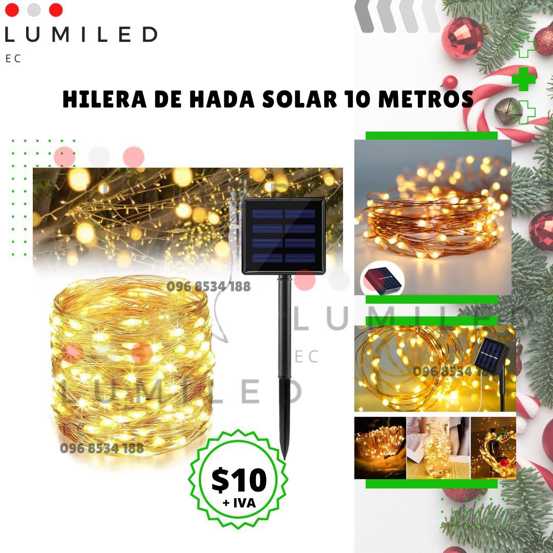 HILERA DE HADA SOLAR 10 METROS