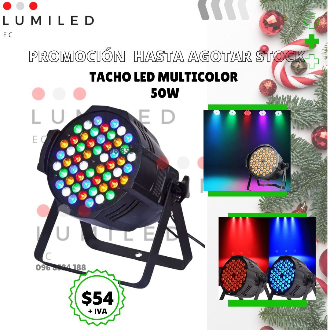 PROMOCIÓN HASTA AGOTAR STOCK   TACHO LED MULTICOLOR 50W