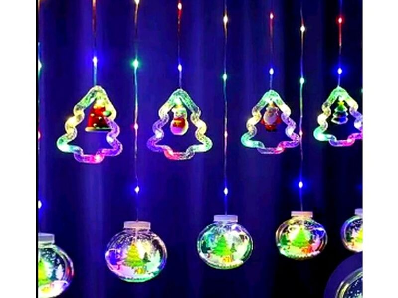Cortina luces navideñas