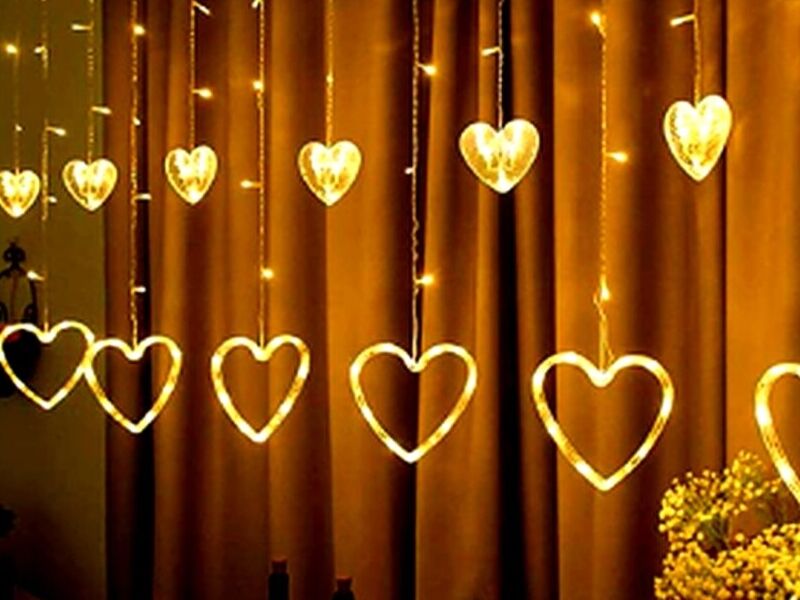 Cortina Led Corazones