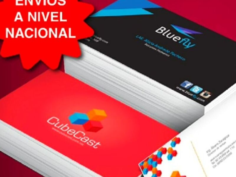 Tarjetas de presentación full color