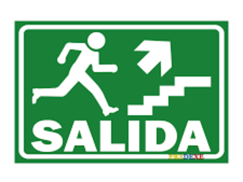 SEÑALETICA SALIDA EN QUITO