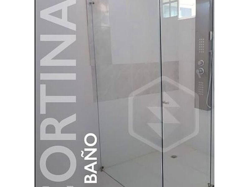 Cortinas baño corredizas vidrio