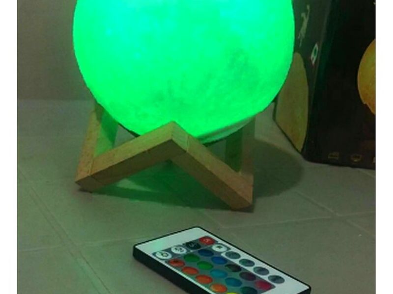 Luna inalámbrica base madera