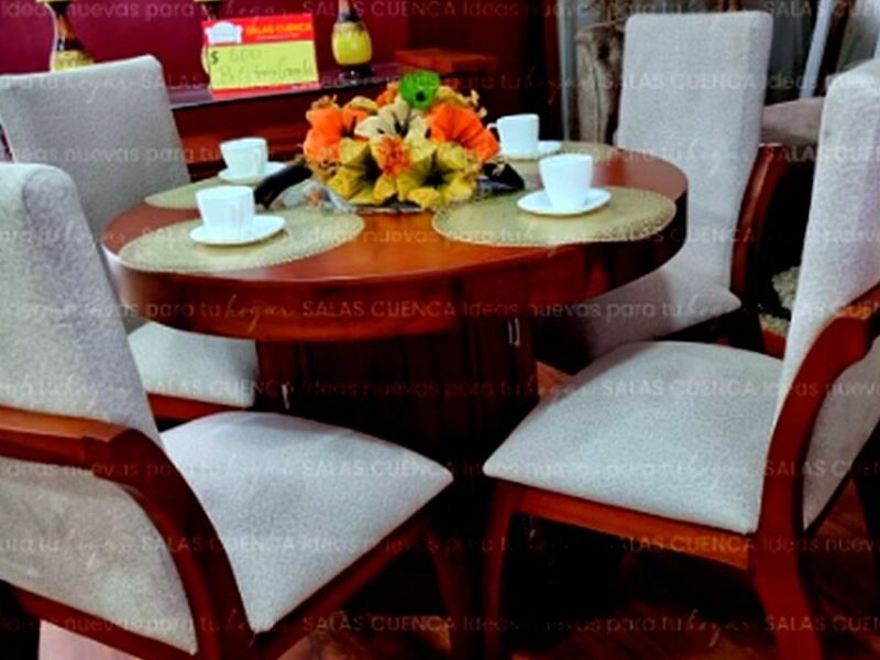 comedor redondo 4 sillas