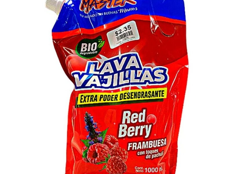 Master Lavavajilla Doypack Frambuesa 1LT