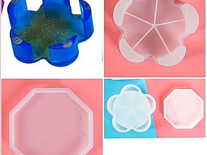 Portavaso octagonal con base Guayaquil