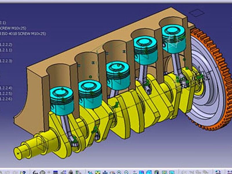 Diseño 3D pistones Tumbaco