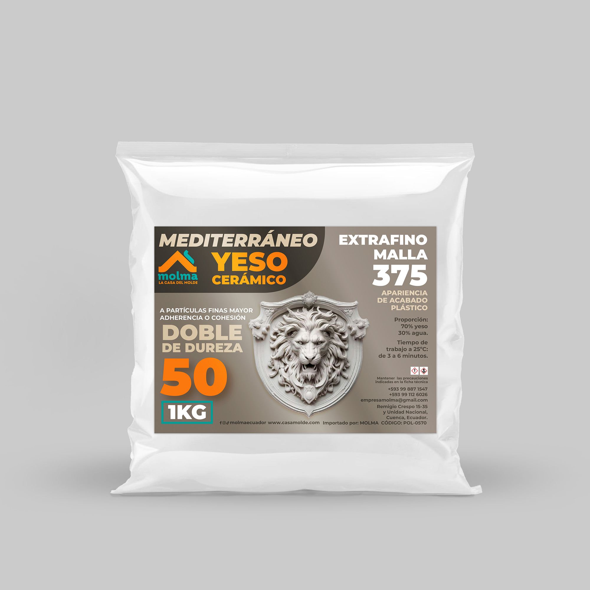 YESO CERÁMICO EXTRAFINO MALLA 325