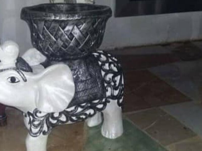 Adorno Elefante Blanco Ambato