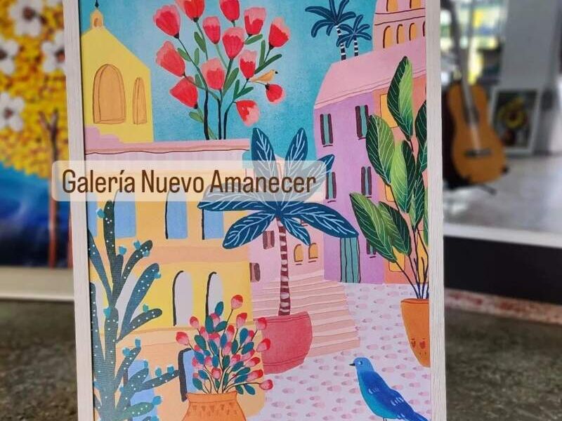 Cuadro Decorativo Pueblo Manta