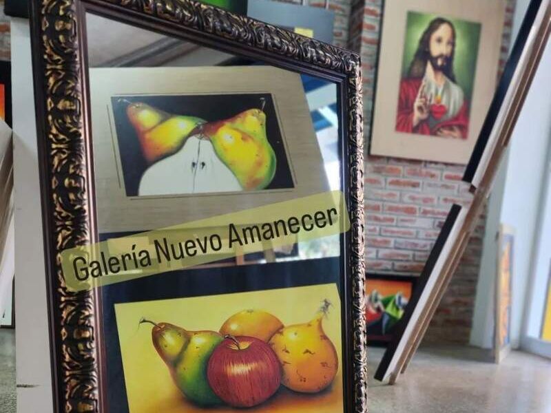 Enmarcado Relieve Café Manta 