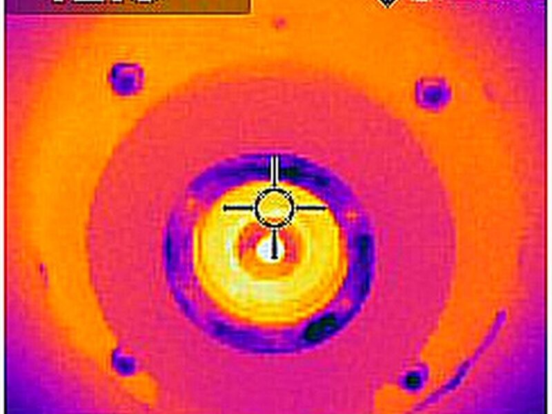 Termografía núcleos detectar puntos calientes