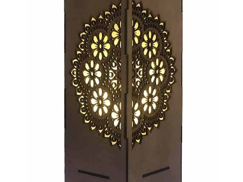 LÁMPARA MESA MANDALA ECUADOR