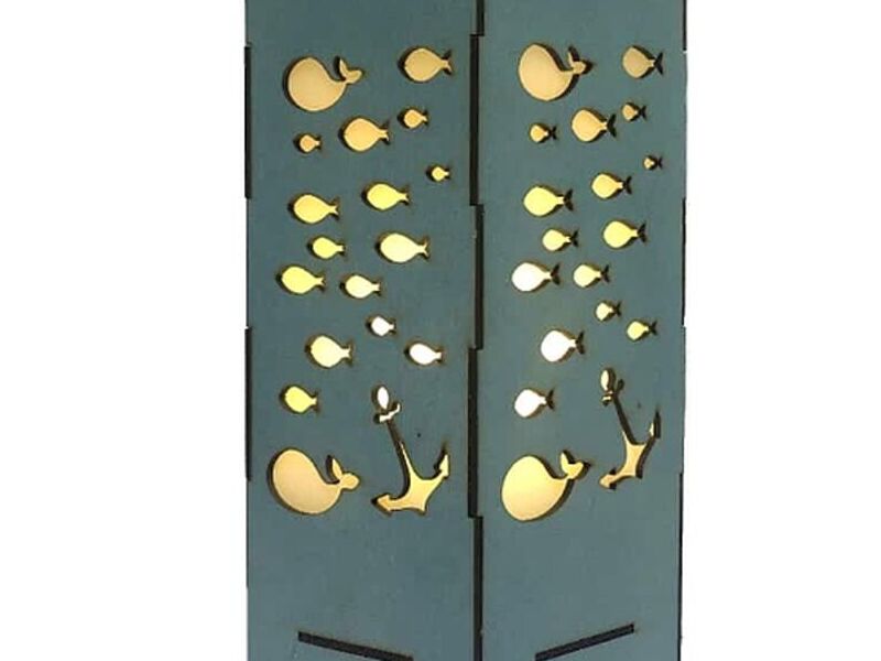 LÁMPARA MESA PECES ECUADOR