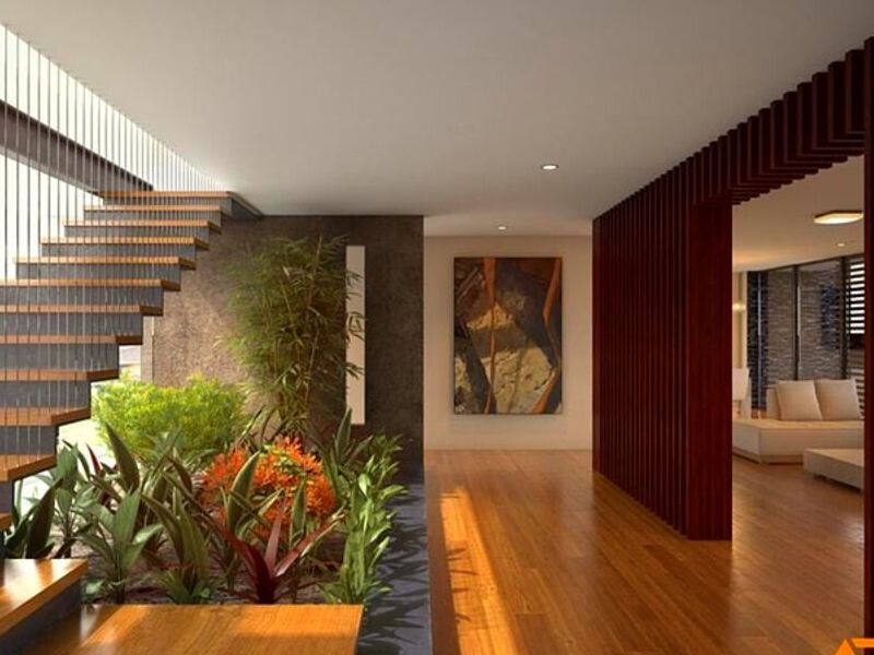 ARQUITECTURA CASA ESCALERAS ECUADOR