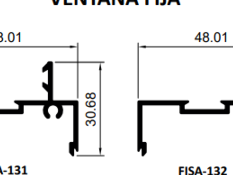 VENTANA FIJA  GUAYAS