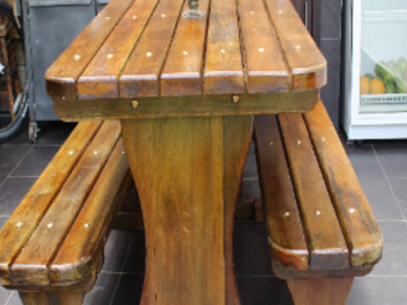 Mesa Rustica Madera Sangolqui 