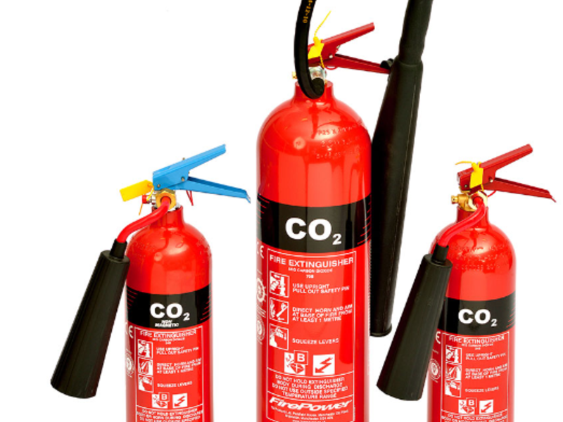 Extintor  CO2  Equipos Electrónicos