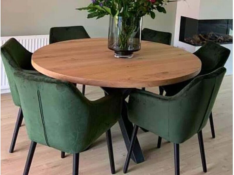 Juego comedor verde