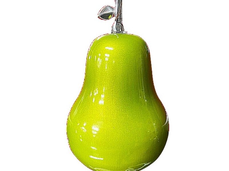 Fruta pera verde metalizada Quito
