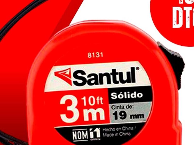 Flexómetro Rojo Quito