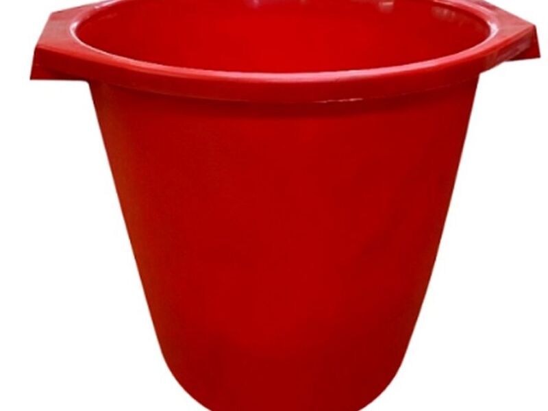 Basurero Papelero 8 Lts Rojo Ecuador