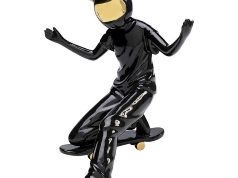 Figura deco Skating Astronaut negro