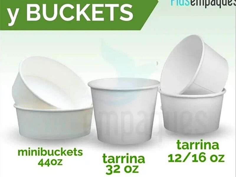 Tarrinas y buckets Guayaquil