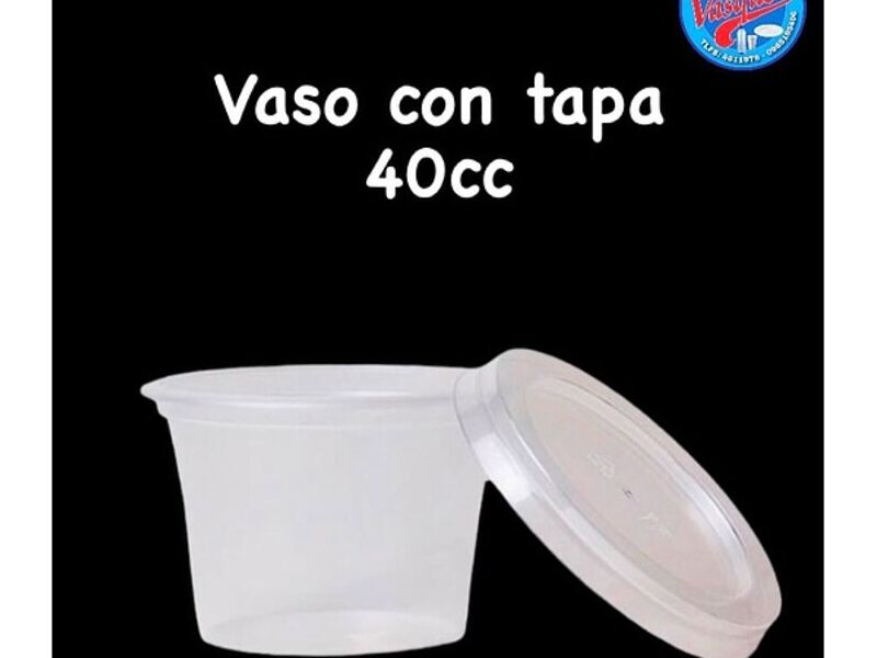 Vaso con tapa 40cc Guayaquil