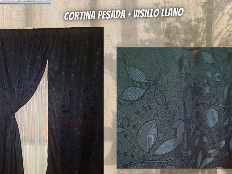 Cortina pesada visillo llano Quito