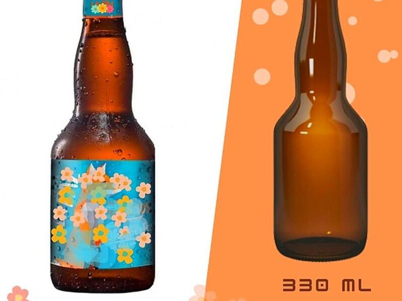 Botella vidrio 330ml Machala