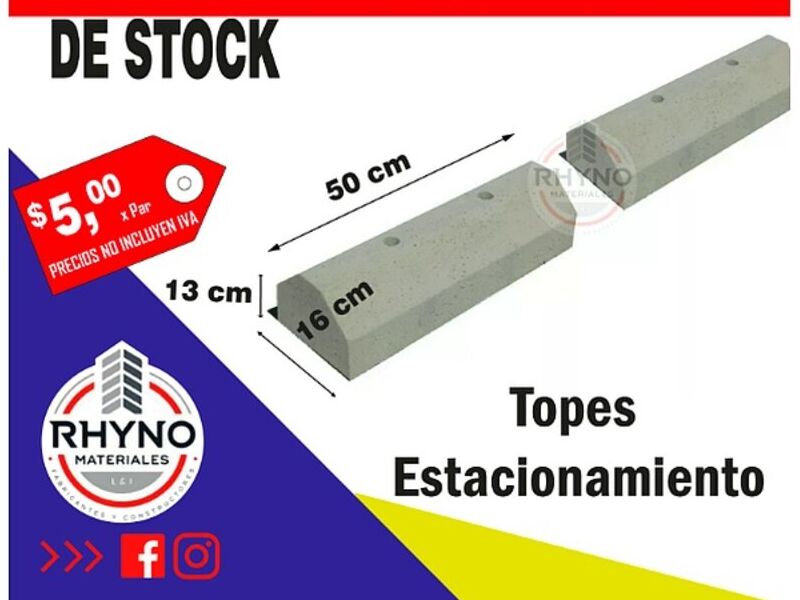 TOPES DE ESTACIONAMIENTO ECUADOR