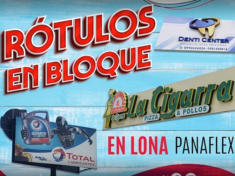 Rotulos en bloque Ambato
