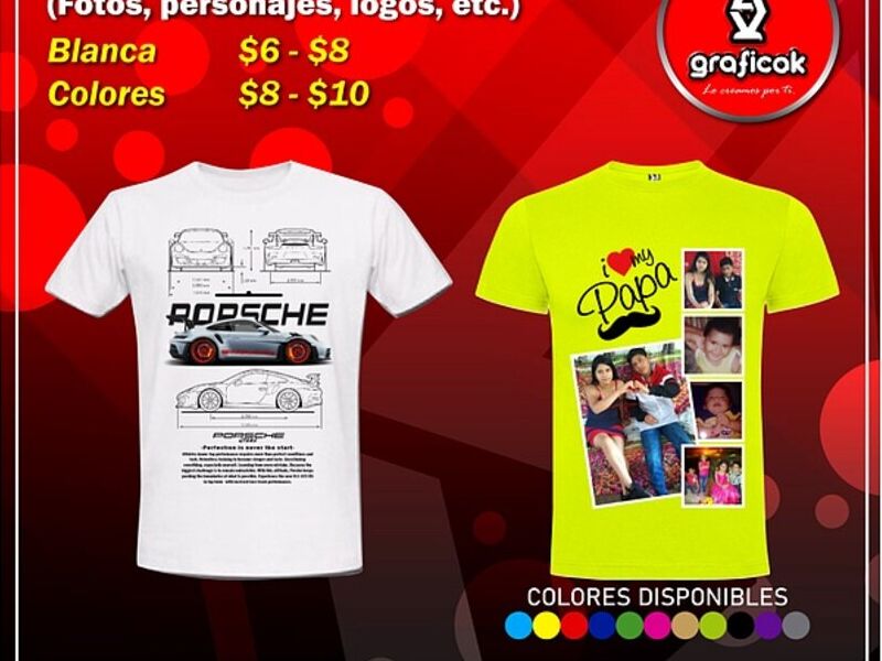 Camisetas personalizadas Guayaquil