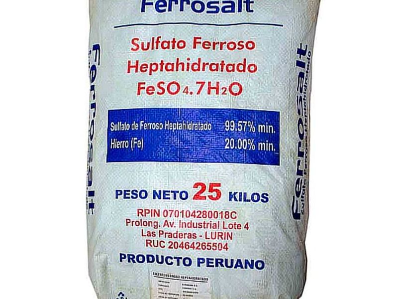 Sulfato ferroso heptahidratado Quito