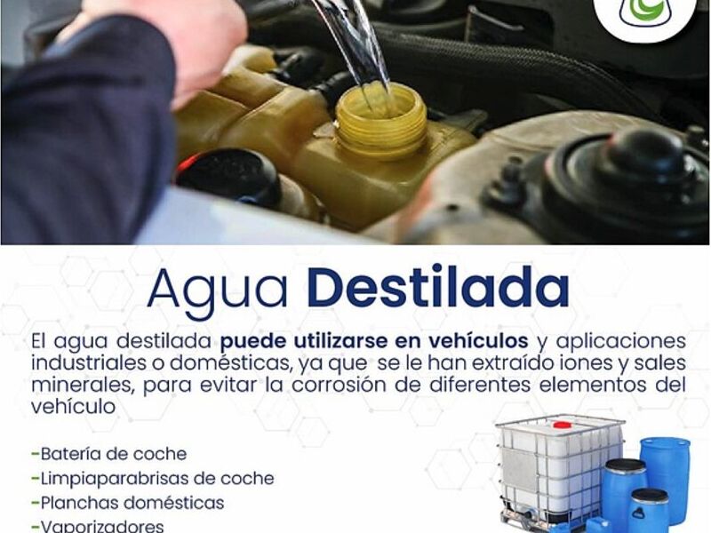 Agua desmineralizada o destilada Guayaquil