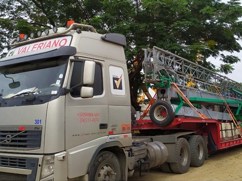 Traslado carga sobredimensionada Ecuador