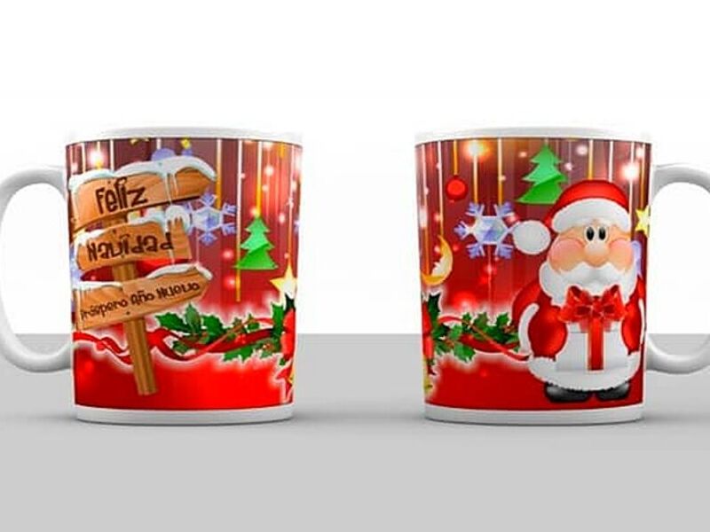 Taza navideña Quito