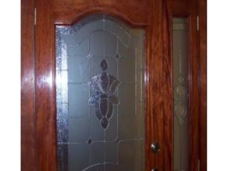 Puerta madera mosaico Ecuador 