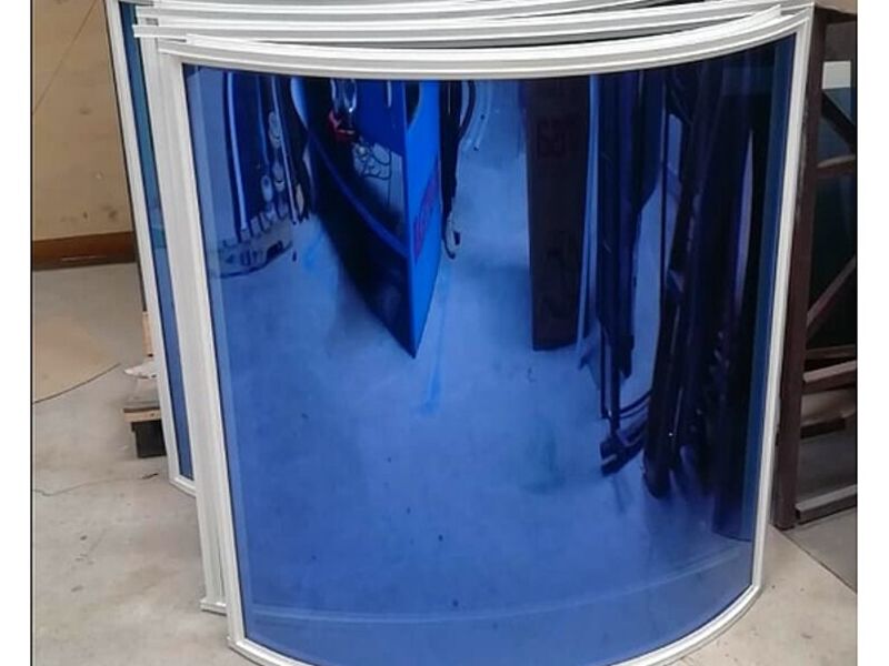 Ventana Fija Vidrio Curvo Riobamba