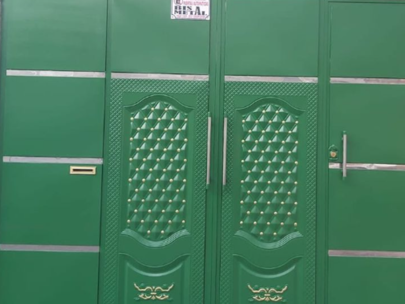 Porton lineal estampado verde Quito 