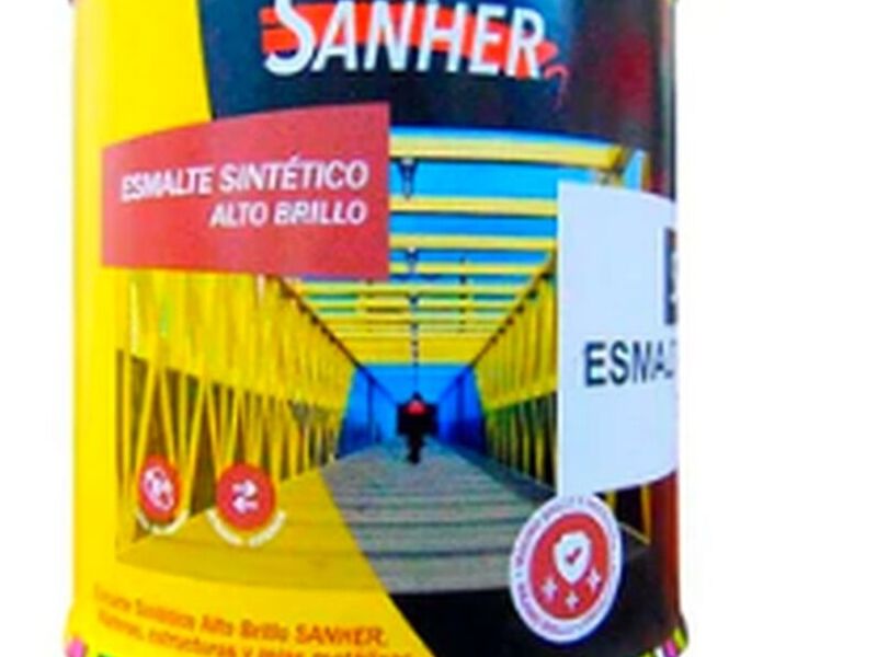 ESMALTE SINTÉTICO VERDE TRÉBOL 400CC SANHER