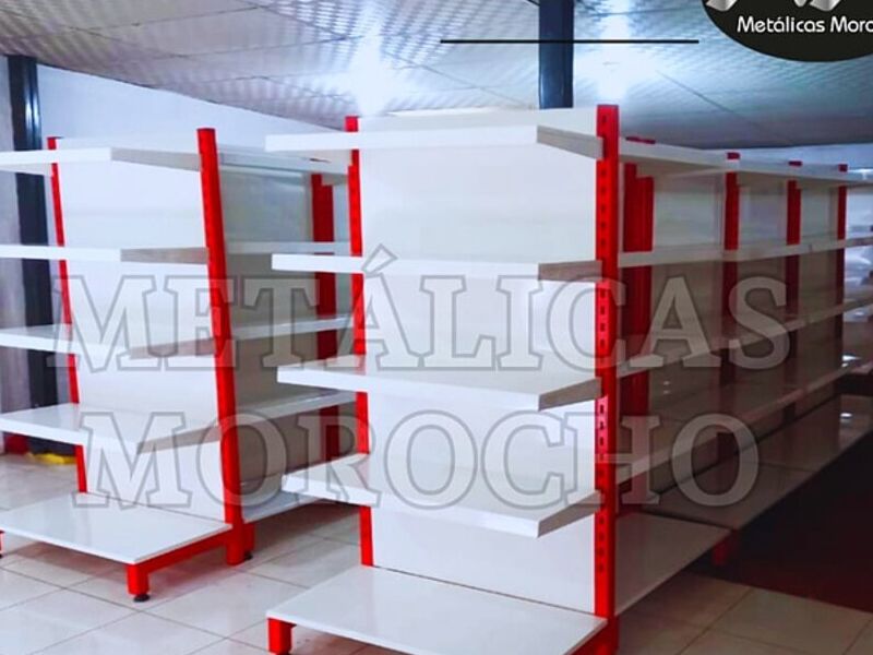 Estantes de metal con madera Tabacundo