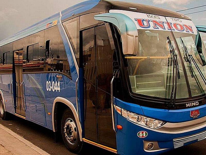 Bus azul urbano Ambato